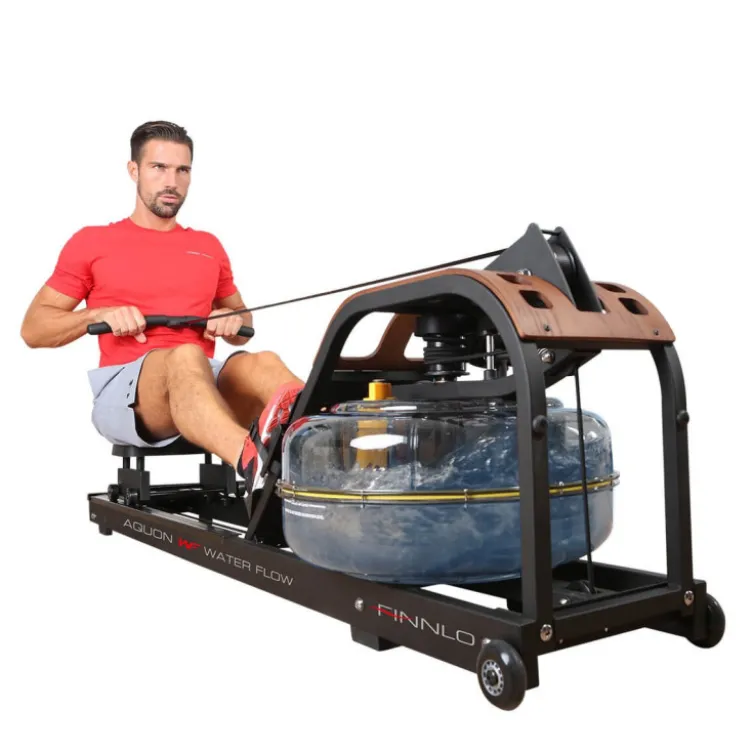 Rameur de cardio-training avec technologie hydroélectrique - Résistance réglable