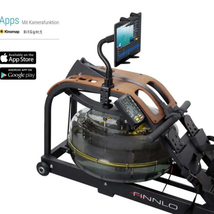 Rameur de cardio-training avec technologie hydroélectrique - Résistance réglable