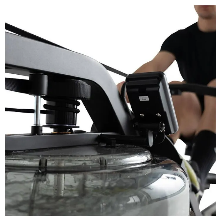 Rameur à eau Acqua Rower Titanium Strength pour séances de cardio intenses - Système à 3 pales