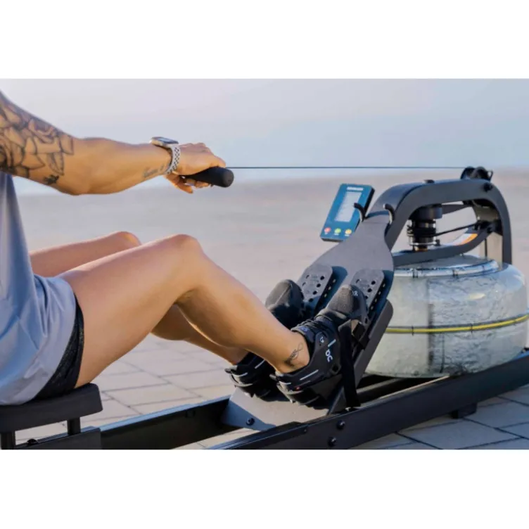 Rameur à eau Acqua Rower Titanium Strength pour séances de cardio intenses - Système à 3 pales