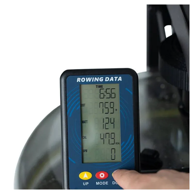Rameur à eau Acqua Rower Titanium Strength pour séances de cardio intenses - Système à 3 pales