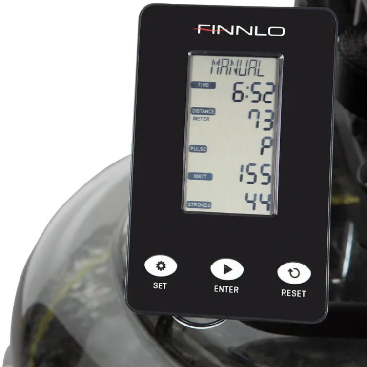 Rameur à eau haut de gamme pour training de cardio avec écran LCD - Pliable