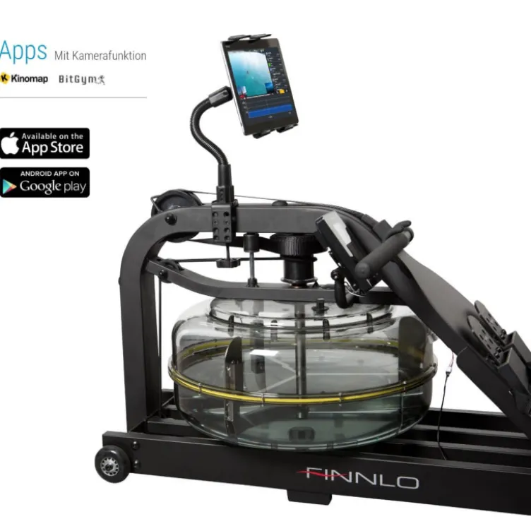 Rameur à eau haut de gamme pour training de cardio avec écran LCD - Pliable