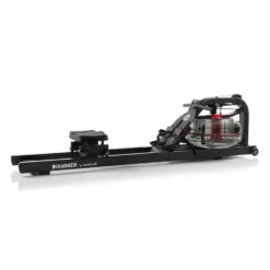 Rameur à eau 17 Litres RowFlow 10.0 avec 4 niveaux de résistance - Rameur à résistance hydraulique compact avec écran inclinable
