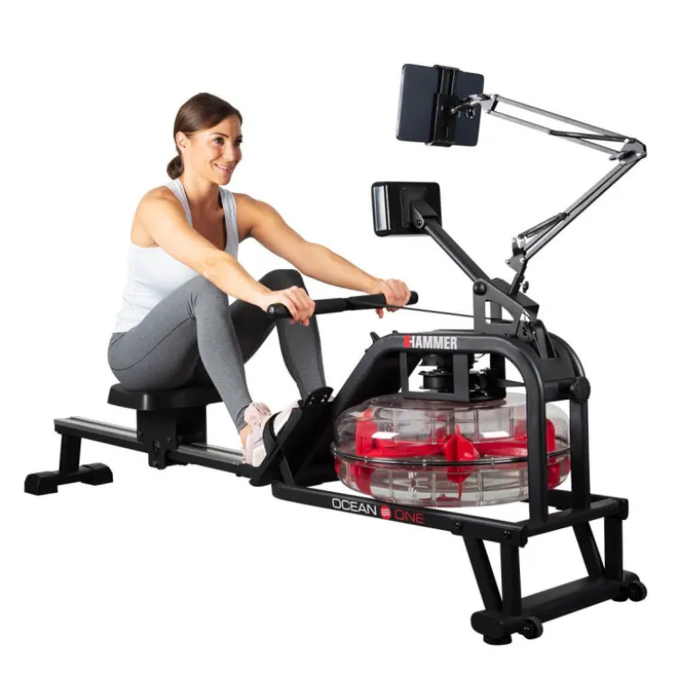 Rameur à eau pliable avec fonctionnement par batterie - Aviron training