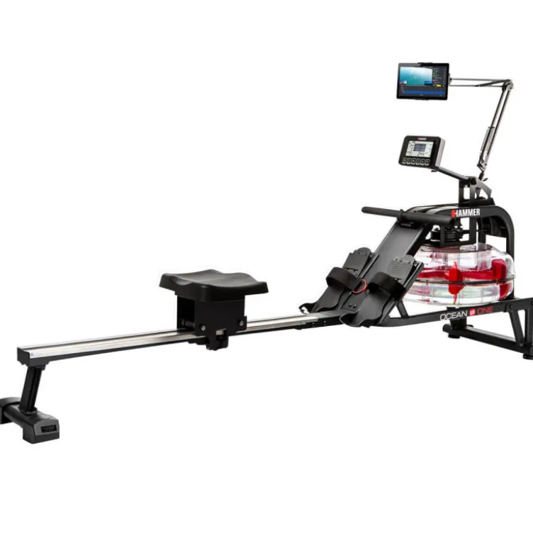 Rameur à eau pliable avec fonctionnement par batterie - Aviron training