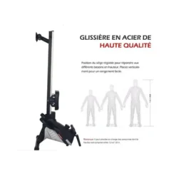 Rameur électronique pliable 8 niveaux de résistance avec écran pour home gym