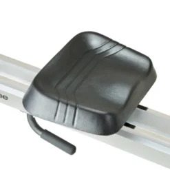 Rameur électronique professionnel avec long rail de 124 cm et système de freinage magnétique - Roues transport