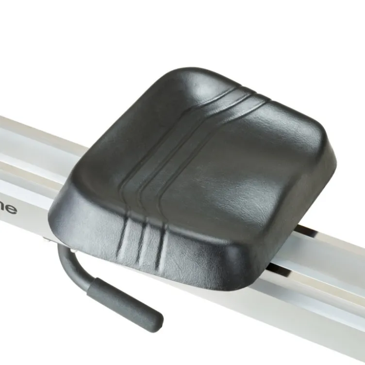 Rameur électronique professionnel avec long rail de 124 cm et système de freinage magnétique - Roues transport