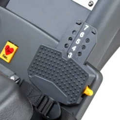 Rameur électronique professionnel avec long rail de 124 cm et système de freinage magnétique - Roues transport
