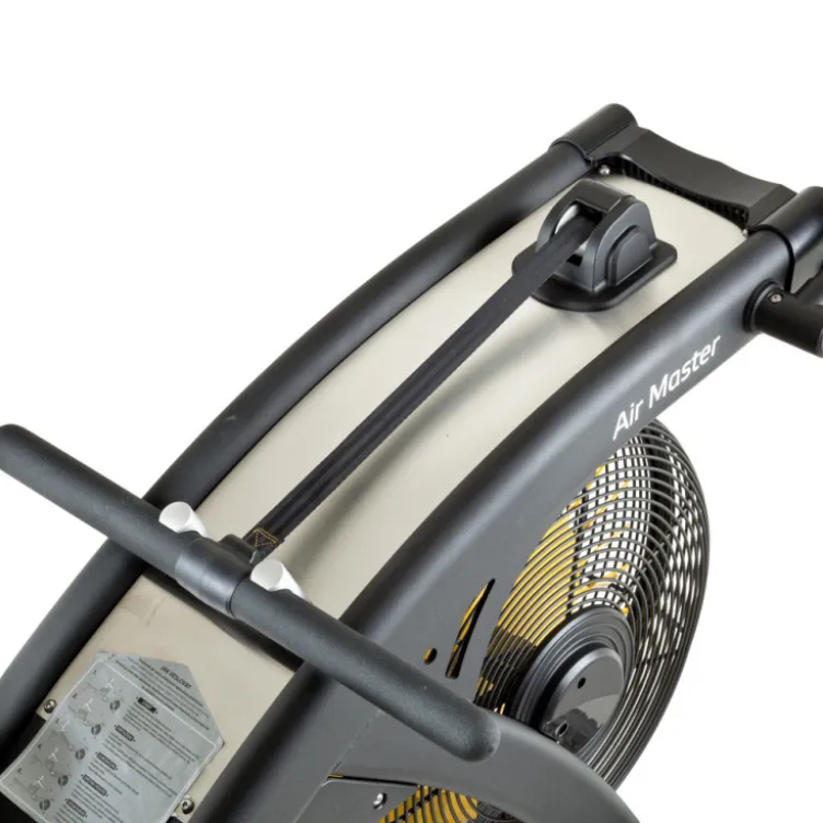 Rameur électronique professionnel avec long rail de 124 cm et système de freinage magnétique - Roues transport