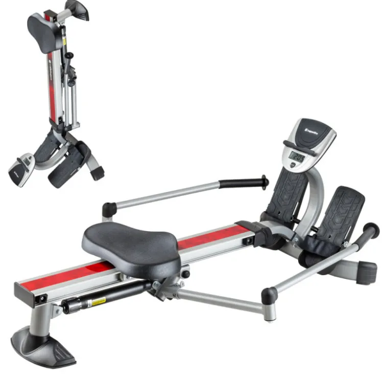 Rameur à piston Hydraulique Power Master X avec siège rembourré ultra confortable - 12 modes de résistance