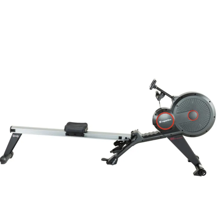 Rameur professionnel avec rails de 99 cm et 16 modes de résistance pour un entraînement de cross training complet