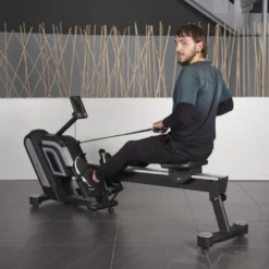 Rameur professionnel pour entraînement d'aviron avec programmes de fitness - Générateur d'énergie intégré