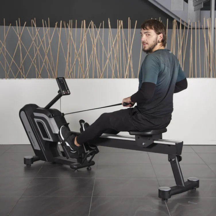 Rameur professionnel pour entraînement d'aviron avec programmes de fitness - Générateur d'énergie intégré