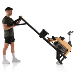 Rameur à résistance hydraulique 14 L doté de 6 niveaux d'intensité - Simulateur d'aviron
