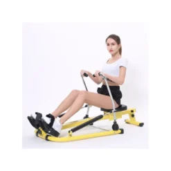 Rameur à résistance hydraulique avec écran LCD pour entraînement en home gym