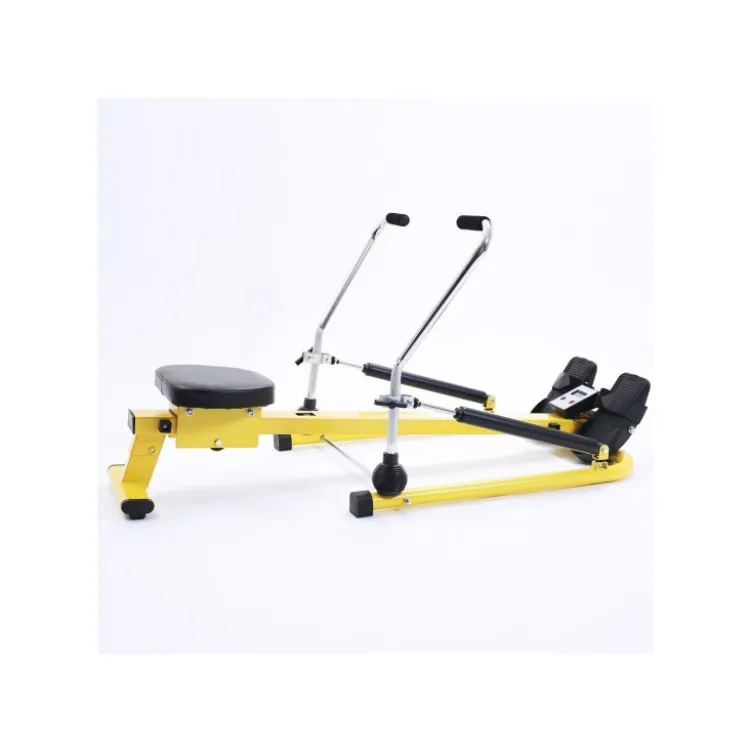 Rameur à résistance hydraulique avec écran LCD pour entraînement en home gym