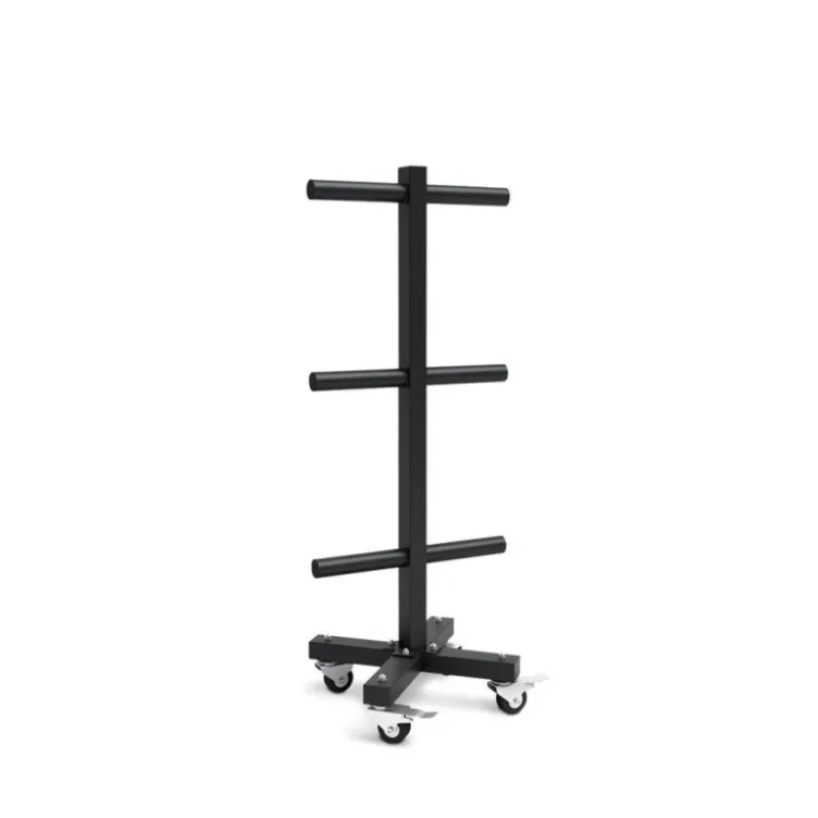 Rangement pratique et mobile pour disques de poids olympiques pour homegym
