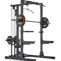 Repose barre de sécurité série 700 avec revêtement en caoutchoucpour rack et cage à squat