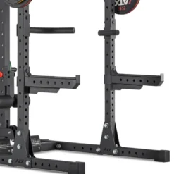 Repose barre de sécurité série 700 avec revêtement en caoutchoucpour rack et cage à squat