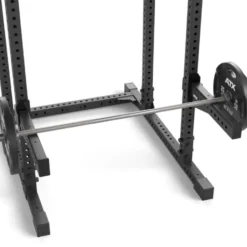 Repose barre de sécurité série 700 avec revêtement en caoutchoucpour rack et cage à squat