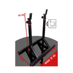 Reposes barres de musculation - Rack à squat de qualité professionnelle pour structures sportives publiques