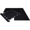Revêtement de sol en caoutchouc SBR 100 x 100 cm d'épaisseur 4 cm pour salles de musculation
