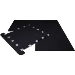 Revêtement de sol en caoutchouc SBR 100 x 100 cm d'épaisseur 4 cm pour salles de musculation