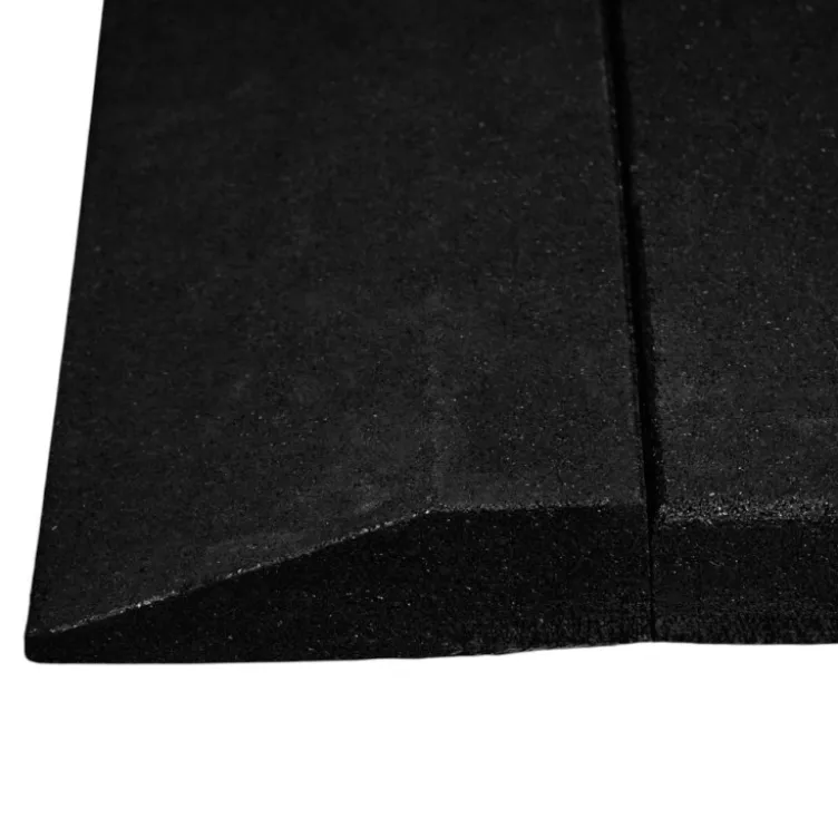 Revêtement de sol en caoutchouc SBR 100 x 100 cm d'épaisseur 4 cm pour salles de musculation