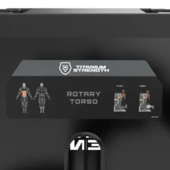 Rotary Torso à charge guidée pour abdominaux et obliques avec support de poitrine ajustable - Titanium Black Series RX BSRX-S16
