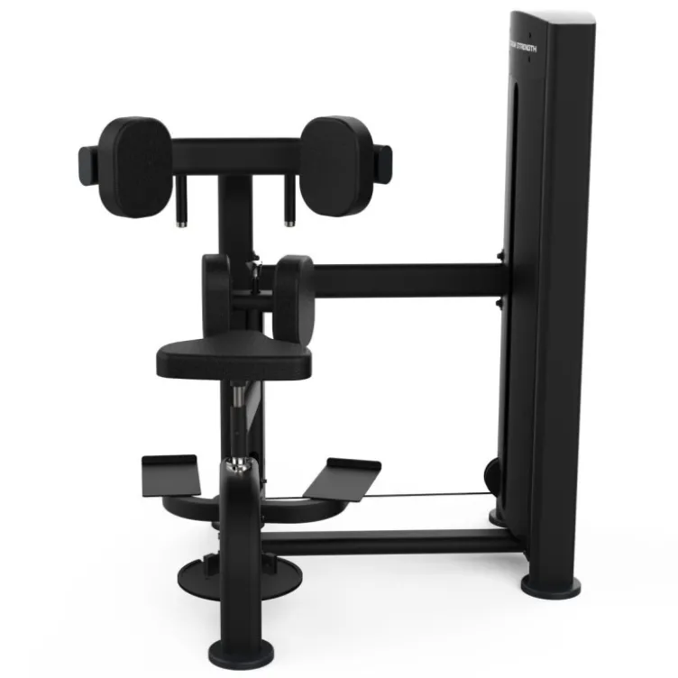 Rotary torso machine à charge guidée Titanium Strength pour le développement des abdominaux avec amplitude ajustable - BS-S16