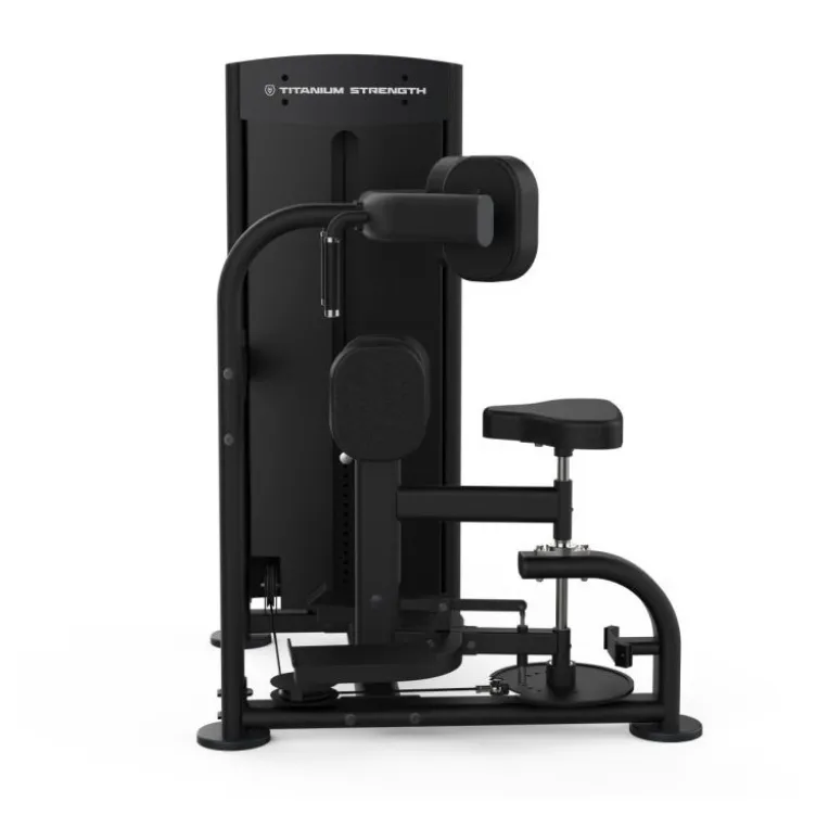 Rotary torso machine à charge guidée Titanium Strength pour le développement des abdominaux avec amplitude ajustable - BS-S16