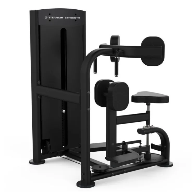 Rotary torso machine à charge guidée Titanium Strength pour le développement des abdominaux avec amplitude ajustable - BS-S16