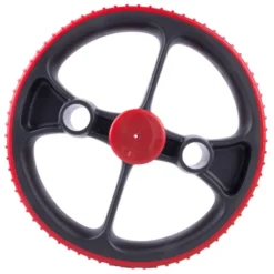 Roue abdominale d'aérobie en acier réglable avec poignées anti-dérapantes