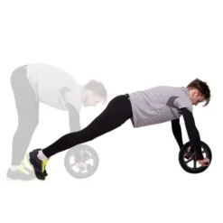 Roue à abdominaux pour exercices en homegym - antidérapante en acier