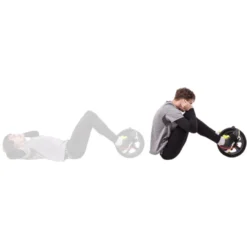 Roue à abdominaux pour exercices en homegym - antidérapante en acier