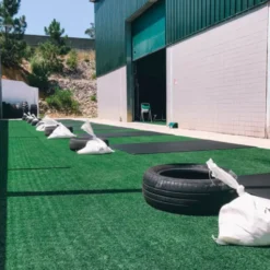 Rouleau de sol en gazon synthétique 20 x 2 mètres pour crossfit