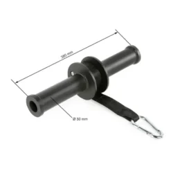 Rouleau pour musculation des avant-bras avec sangle en nylon et mousqueton Wrist Roller