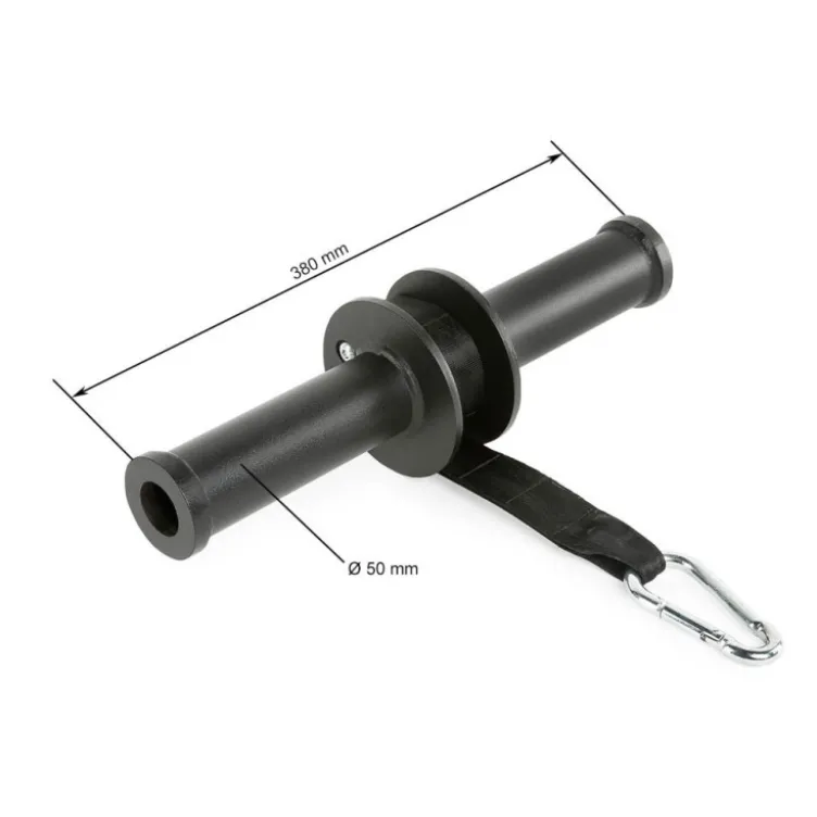 Rouleau pour musculation des avant-bras avec sangle en nylon et mousqueton Wrist Roller
