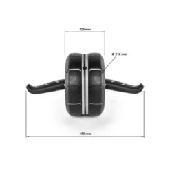 Roulette de musculation pour abdominaux de marque ATX avec tapis de protection