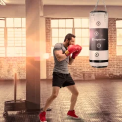 Sac de frappe en cuir synthétique de haute qualité pour un entraînement de boxe à la maison