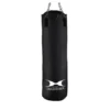 Sac de frappe en nylon noir pour entraînement de boxe home gym