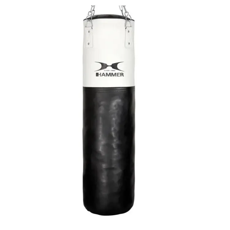 Sac de frappe premium en cuir synthétique blanc - Équipement de boxe professionnel