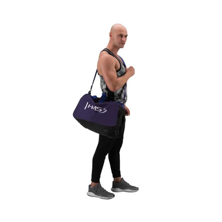 Sac de sport en polyester avec bandoulière réglable multi-poches - Capacité de 36 litres
