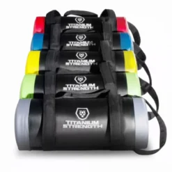 Sandbags Titanium Strength TSB de 5 à 25 kg avec code couleur et prises multiples pour Hyrox et Crossfit