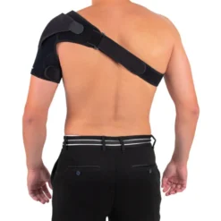 Sangle de maintien en néoprène pour l'épaule avec poche pour pack de gel froid - Épaulière de compression