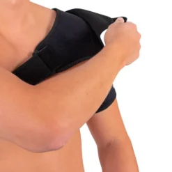 Sangle de maintien en néoprène pour l'épaule avec poche pour pack de gel froid - Épaulière de compression