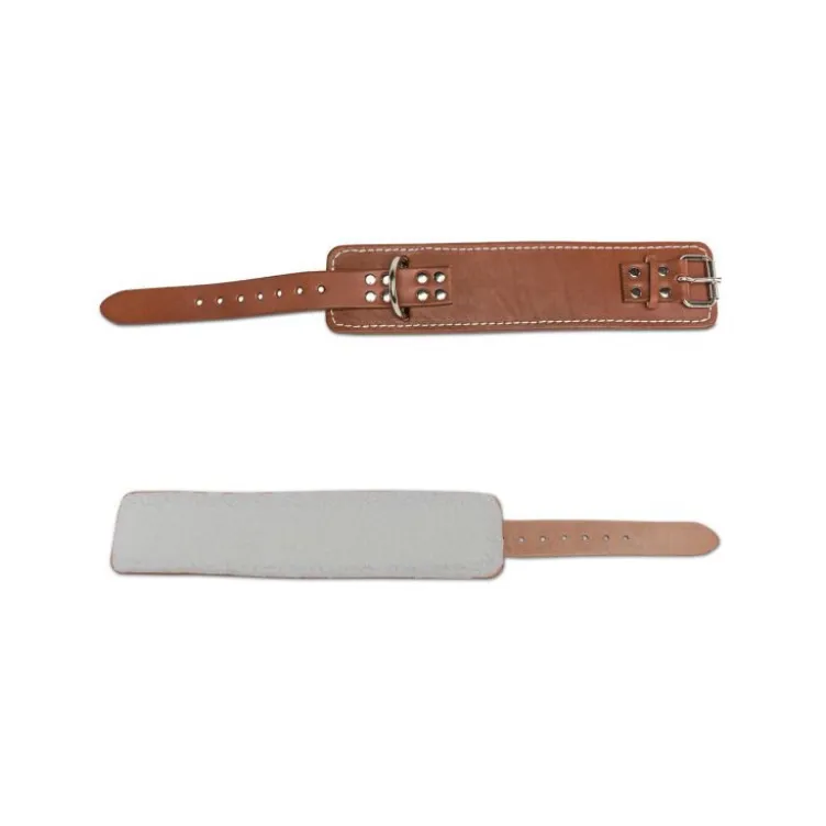 Sangle de tirage en cuir avec rembourrage intérieur pour station à poulie basse