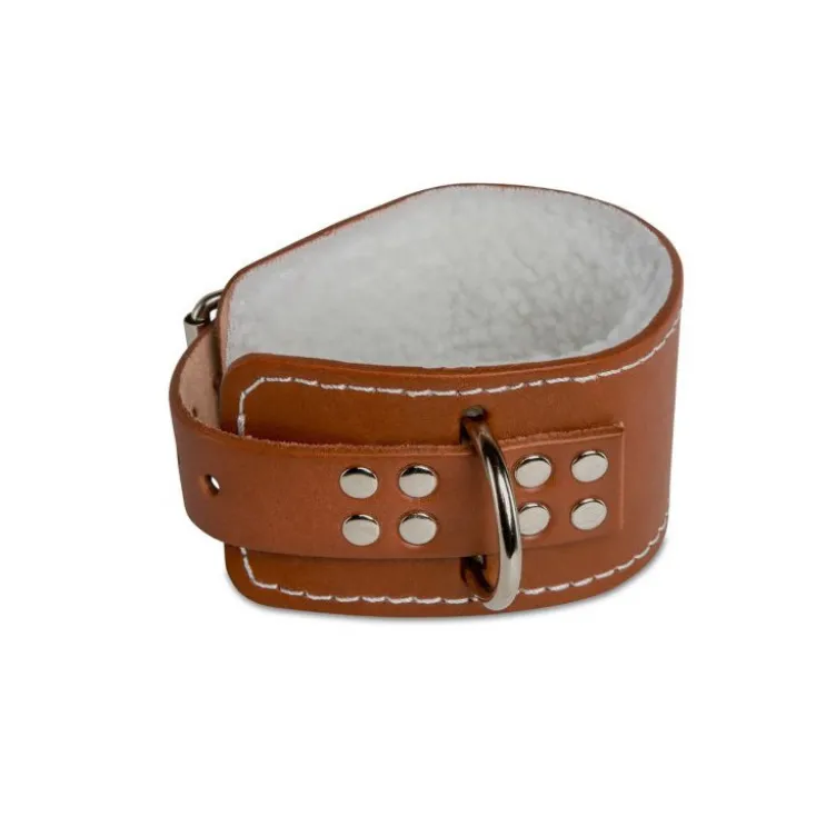 Sangle de tirage en cuir avec rembourrage intérieur pour station à poulie basse